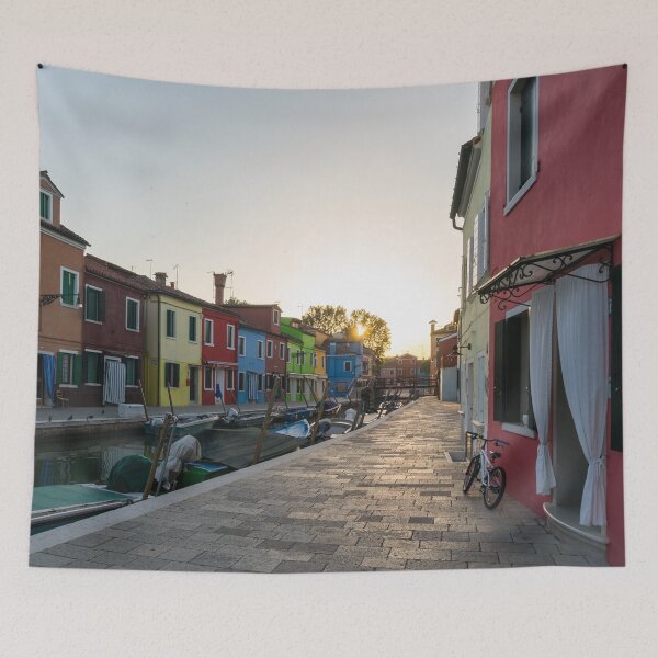 Item preview, Jewel-toned Island - Summer Day Finale on Isola di Burano Venice Italy designed and sold by Georgia Mizuleva.