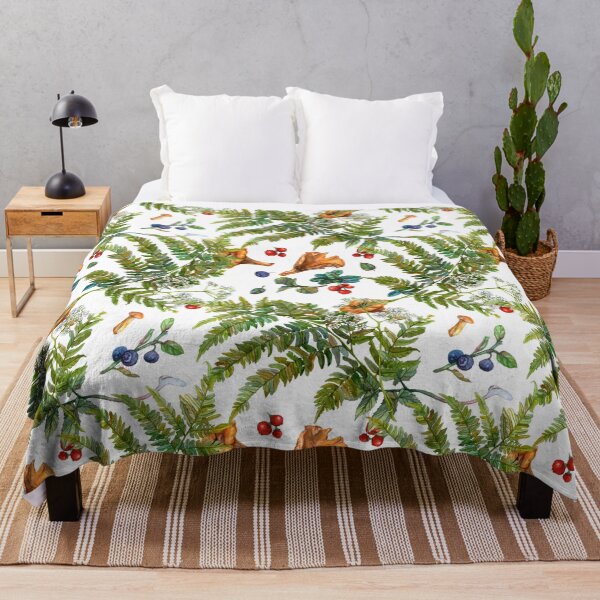 Item preview, Forest ferns, berries and mushrooms designed and sold by stasia-ch.