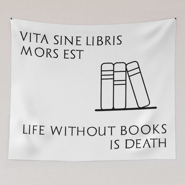 Item preview, Life without books is death designed and sold by adiosmillet.