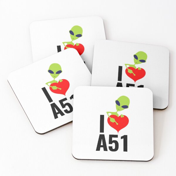 Aperçu de l'œuvre J'aime la zone 51, cœur étranger créée et vendue par DesignMonster.