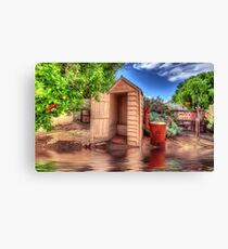 Aussie Outhouse Canvas Print