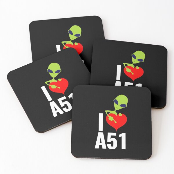 Aperçu de l'œuvre Copie de I Love Area 51, A51 créée et vendue par DesignMonster.