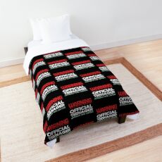Warning Official Teenager Approach With Caution Comforter