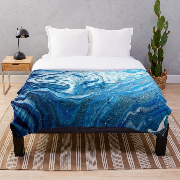 Item preview, Abstract composition of blue tones designed and sold by silviaromo.