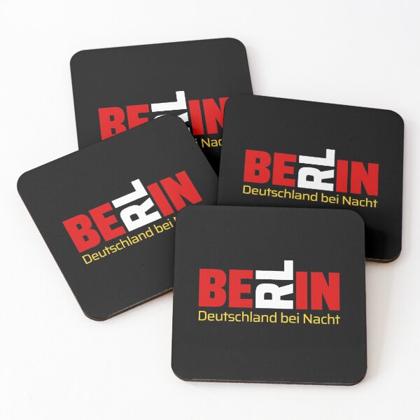 Item preview, Funny Berlin BE IN Germany at Night Typography Traveler Souvenir Gift designed and sold by peter2art.