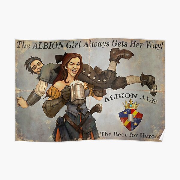 Fable 3 Propaganda Poster - the albion girl always gets her way Poster