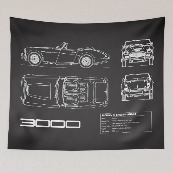 Item preview, The 3000 Sports Car Blueprint designed and sold by rogue-design.