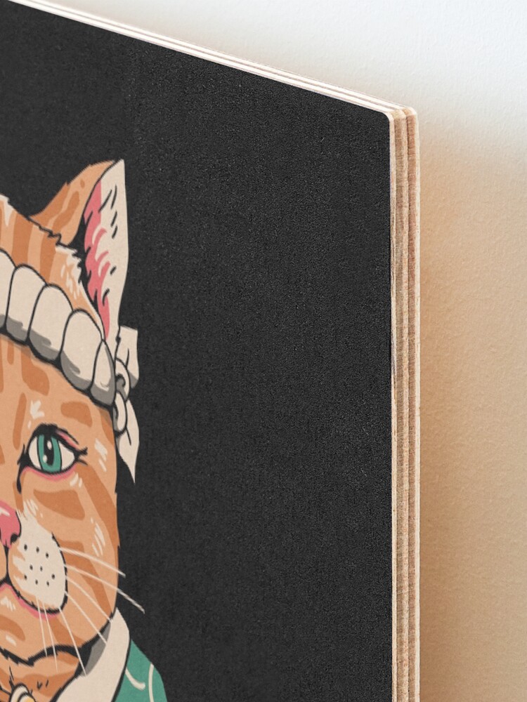 Alternate view of Neko Ramen Mounted Print