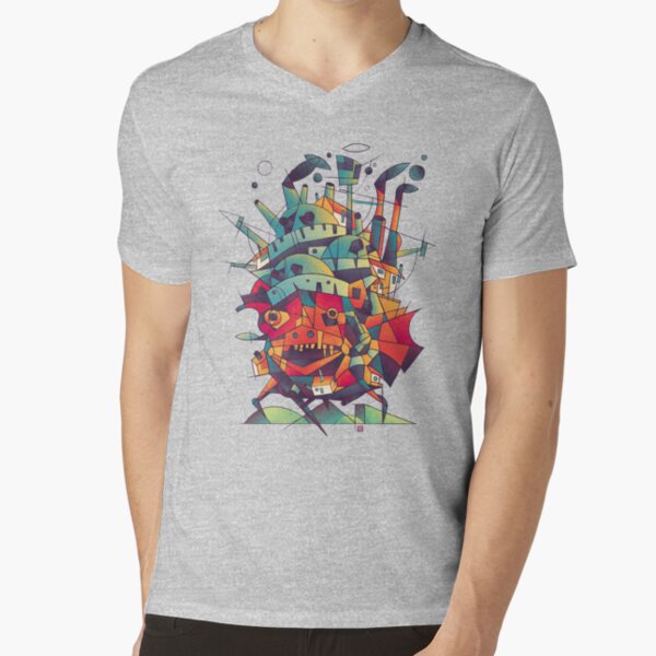 Moving Castle V-Neck T-Shirt