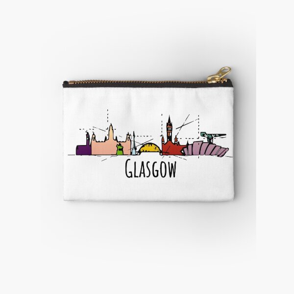 Item preview, Glasgow Funny Skyline Scotland Cartoon Sketch designed and sold by IvonDesign.