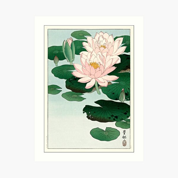 Water Lily by Ohara Koson Art Print