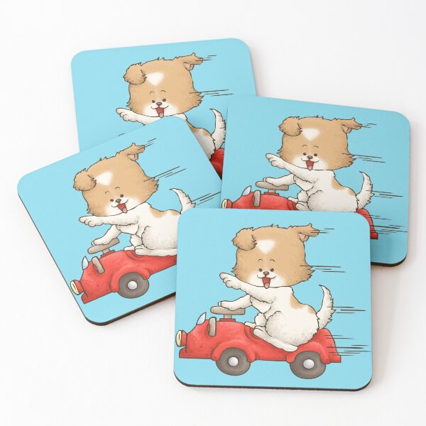 Item preview, Dog riding a Car designed and sold by Khotekmei.