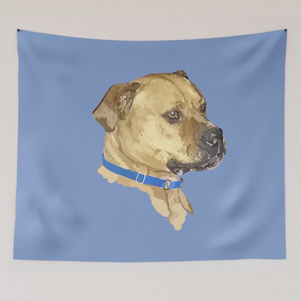 Item preview, Boss Dog Geometric Art Low Poly designed and sold by Wendy Steinberg Artist.