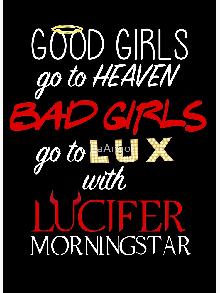 Discover Go to Lux with Lucifer Premium Matte Vertical Poster