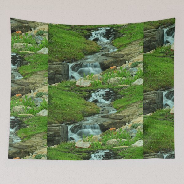 Item preview, Waterfall in Glacier National Park, Montana, Going to the Sun Road, Logan Pass, Photography designed and sold by LCAppling.