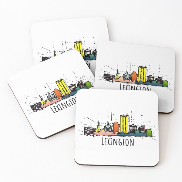 Item preview, City of Lexington Kentucky Watercolor Cartoon designed and sold by IvonDesign.