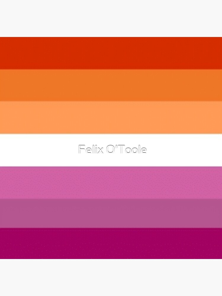 Lesbian Pride New Flag Edition 7 Stripe Poster By Lucy Lucifer25