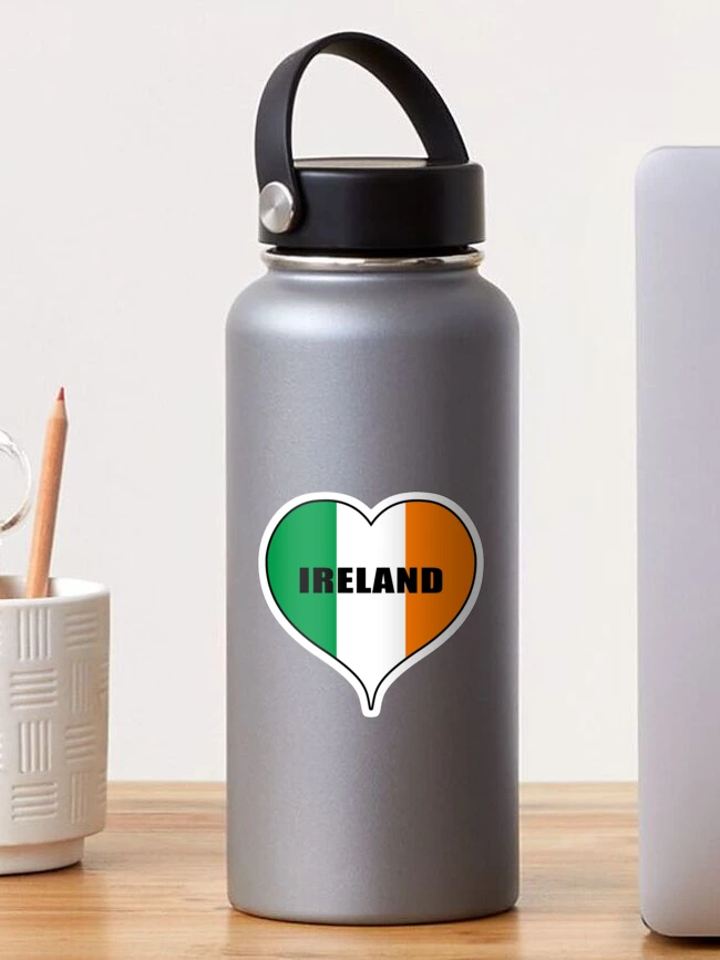 American Irish Flag Heart Valentines Day Gift USA Ireland Tumbler 20oz