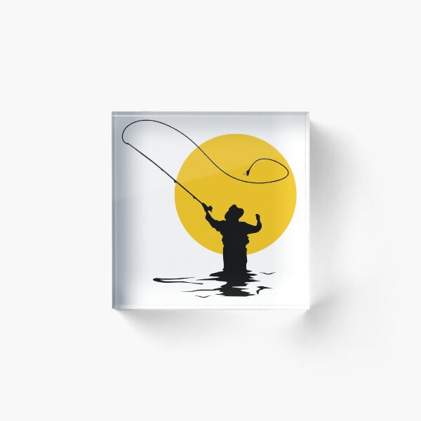 Fly Fishing Acrylic Block