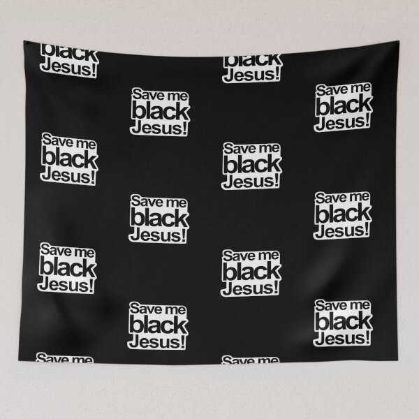 Item preview, Save Me Black Jesus Blackish design designed and sold by GetItGiftIt.