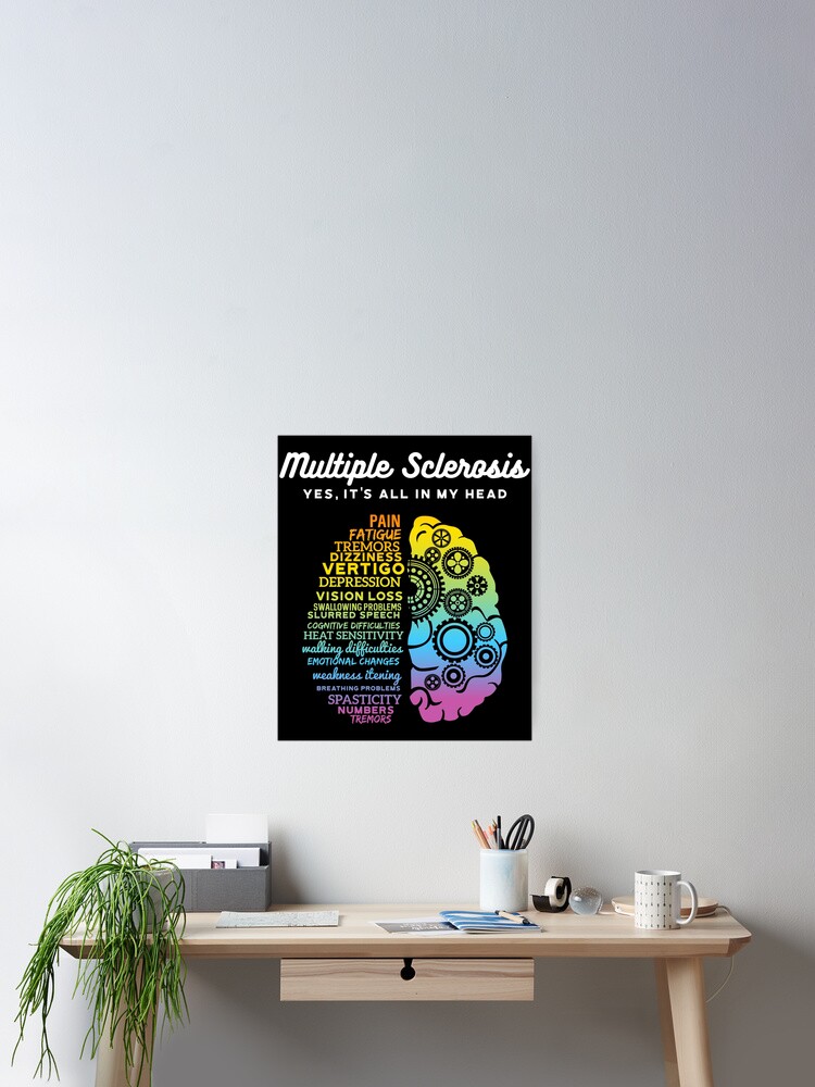 Yes It's All In My Head Multiple Sclerosis Shirt, Ms Tee Yes It's All In My Head Multiple Sclerosis Shirt, Ms Tee