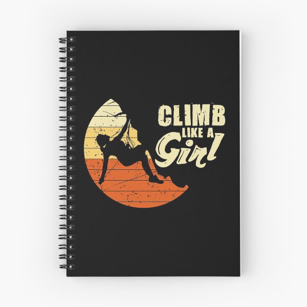 Item preview, Climb Like A Girl Rock Climbing graphic, Cliff Climber Tee designed and sold by Lisbob.
