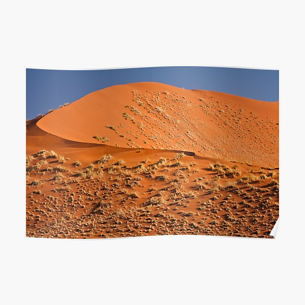 Red curve of dune Poster