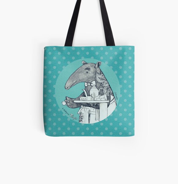 Tea time starts now - Malayan Tapir All Over Print Tote Bag