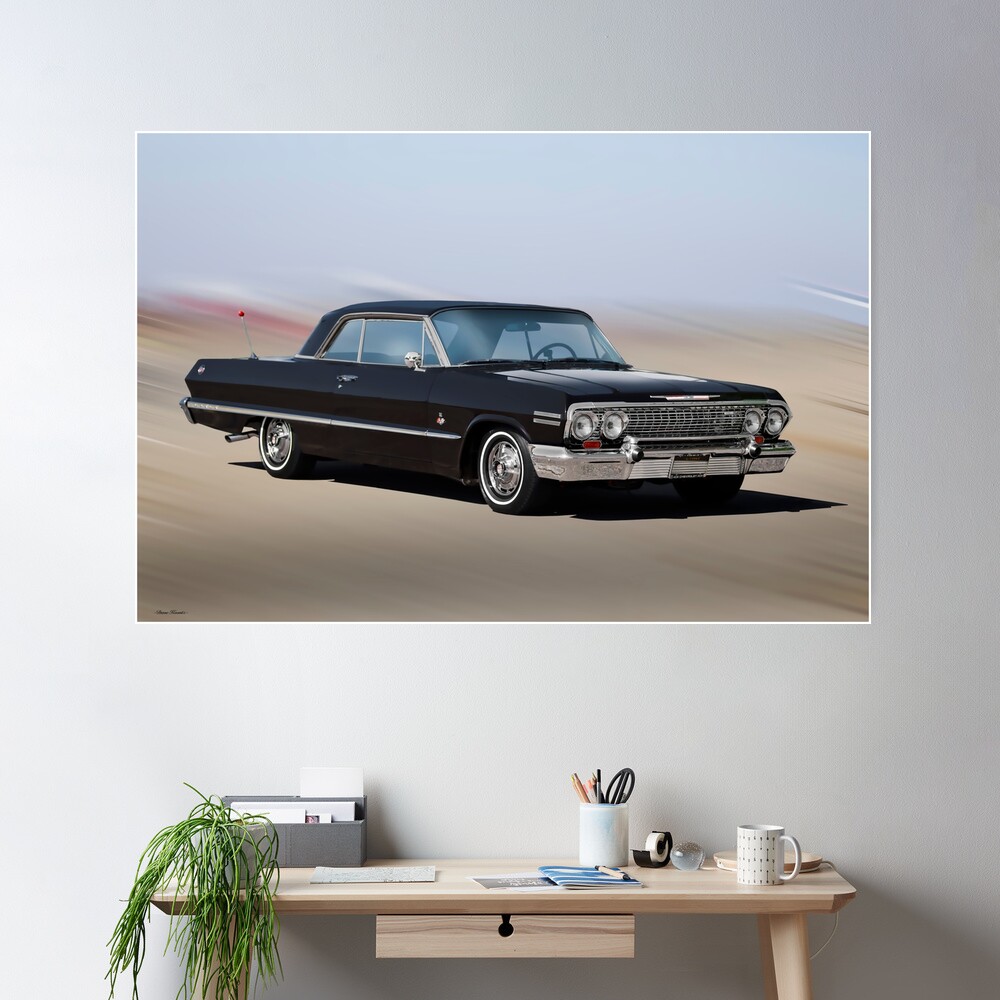 CHEVROLET　Impala63 coupe A3Poster CHEVROLET Impala63 coupe A3Poster 1963 Chevrolet Impala
