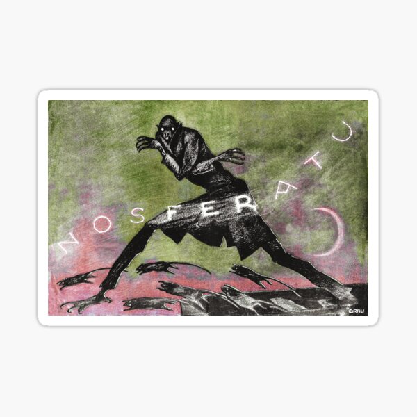 Item preview, Nosferatu A Symphony Of Horrors Restored Film poster (green) designed and sold by Vintage Designs +.
