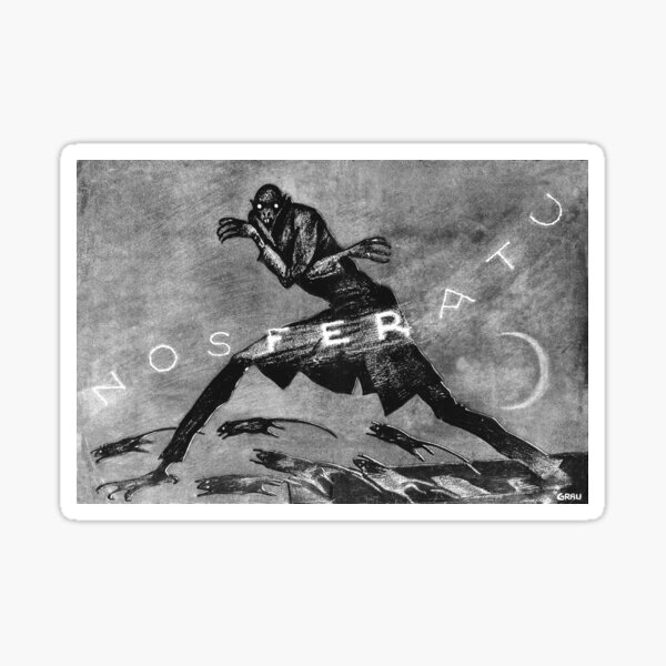 Item preview, Nosferatu A Symphony Of Horrors Restored Film poster (grey) designed and sold by Vintage Designs +.