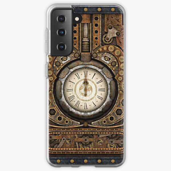 Steampunk Vintage Time Machine Samsung Galaxy Soft Case