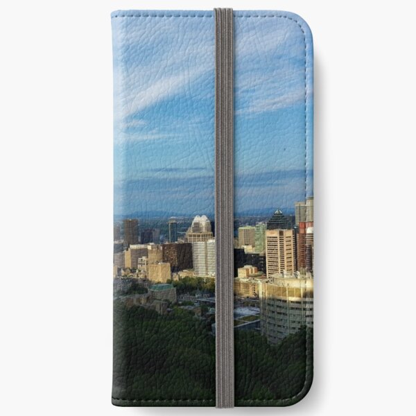 North Downtown Montreal from Mount Royal iPhone Wallet