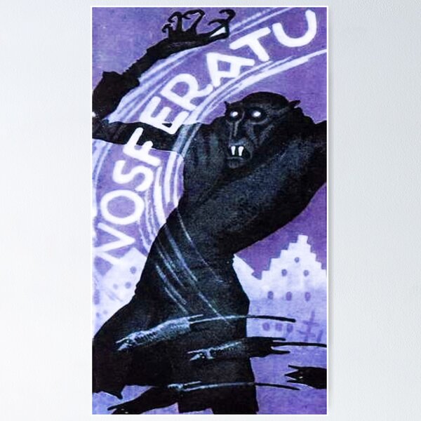 Item preview, Nosferatu A Symphony Of Horrors Restored Film poster (blue) designed and sold by Vintage Designs +.
