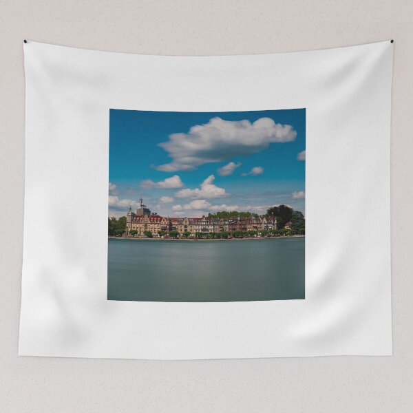 Item preview, Konstanz cityscape and Rhine River designed and sold by DiFigianoPhoto.