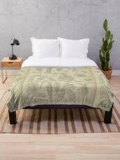 Microscopic Biology Throw Blanket