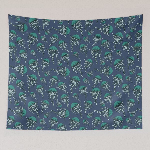 Item preview, Illustrated Jellyfish Pattern designed and sold by DAWDesigns.