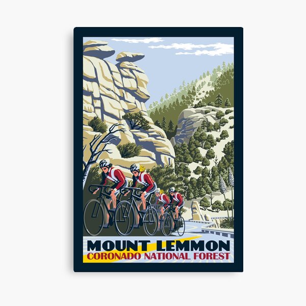 Ciclismo en el monte Lemmon Lienzo