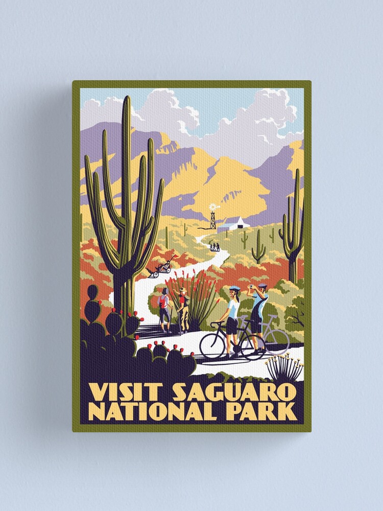 Alternate view of Visit Saguaro National Park Canvas Print