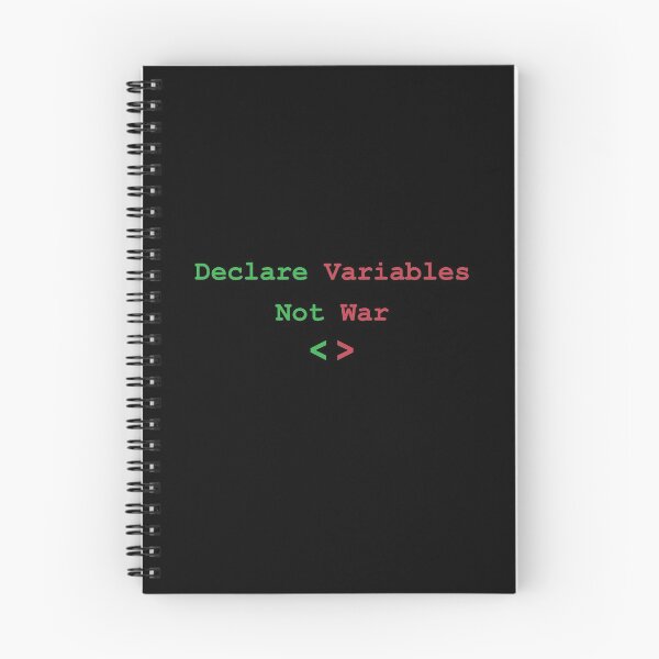 Artikelvorschau, Deklarieren Sie Variablen und nicht Krieg entworfen und verkauft von kikooart27.