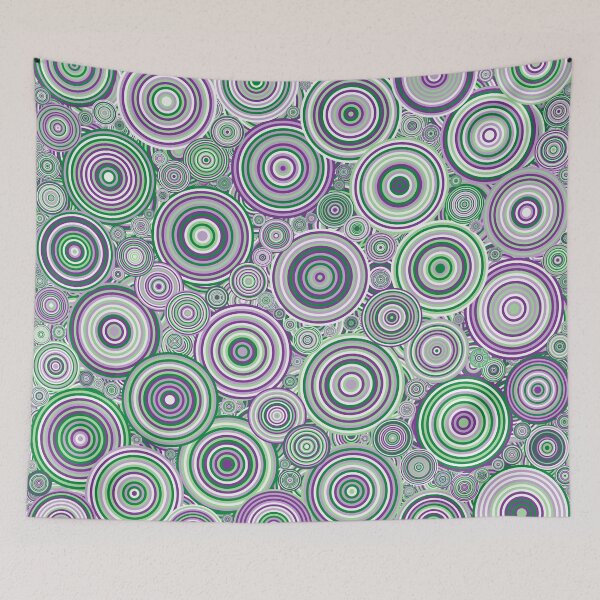Item preview, Abstract Generative Art color distributed circles dots designed and sold by IuriiVlasenko.