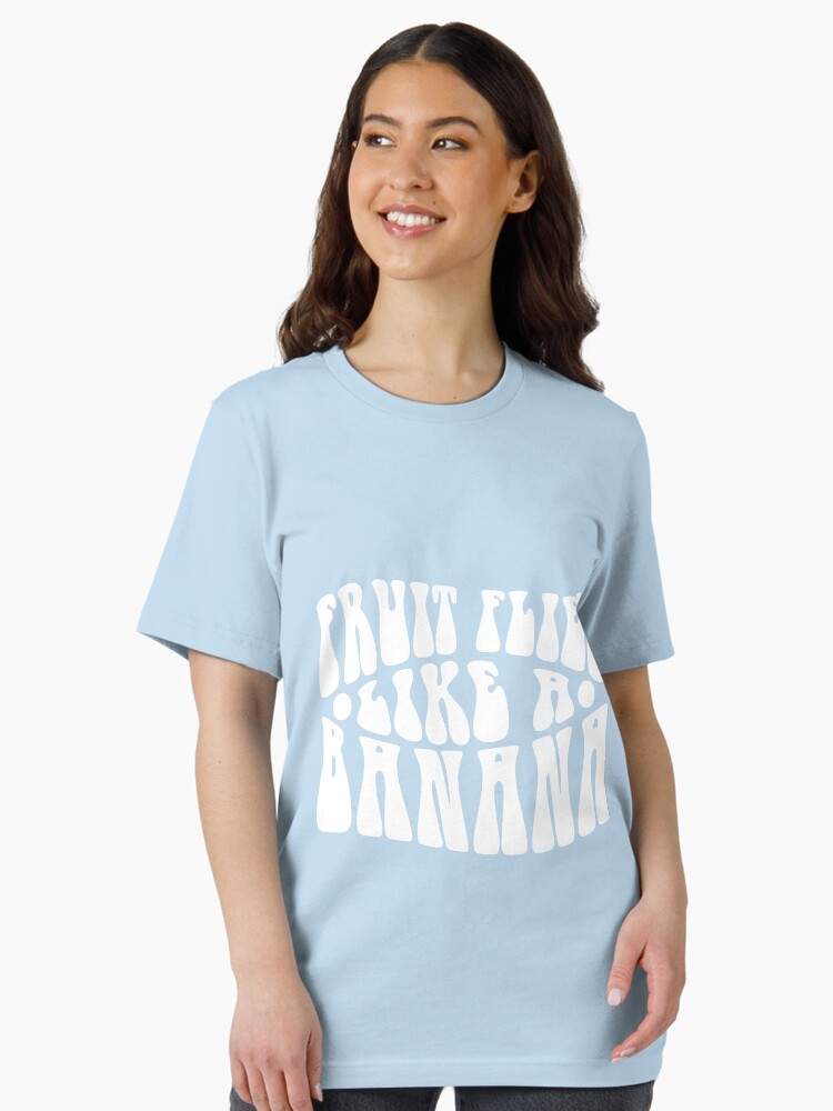 Thumbnail 1 of 7, Essential T-Shirt, Fruit Flies Like a Banana designed and sold by texttheater.