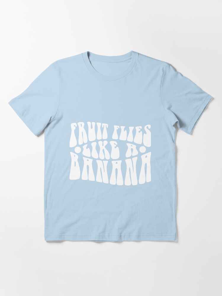 Thumbnail 3 of 7, Essential T-Shirt, Fruit Flies Like a Banana designed and sold by texttheater.