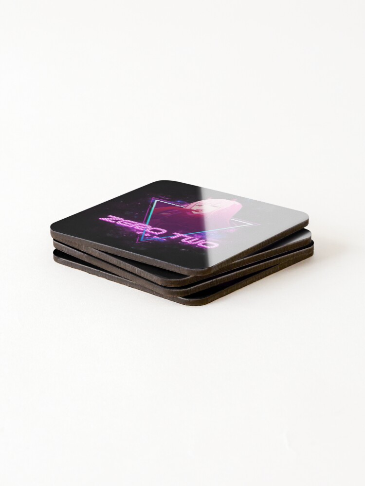 Alternate view of Darling in the Franxx (Zero Two 002 Aesthetic) Coasters (Set of 4)