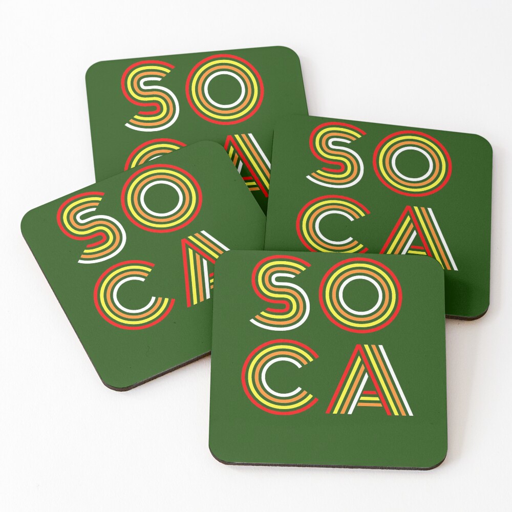 Carnival Soca Music Party Coasters (Set of 4)