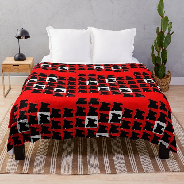 Item preview, Staffy Dogs Head on Repeat pattern Red background designed and sold by StaffyDognCo.