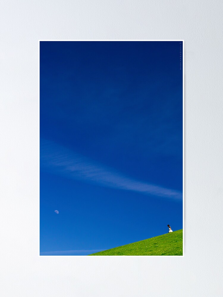 Alternate view of the girl on a hill Poster