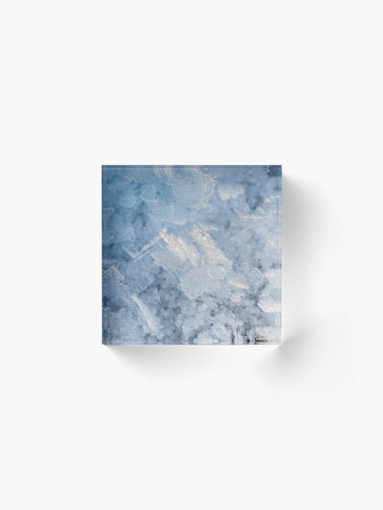 Alternate view of Ice crystals Acrylic Block