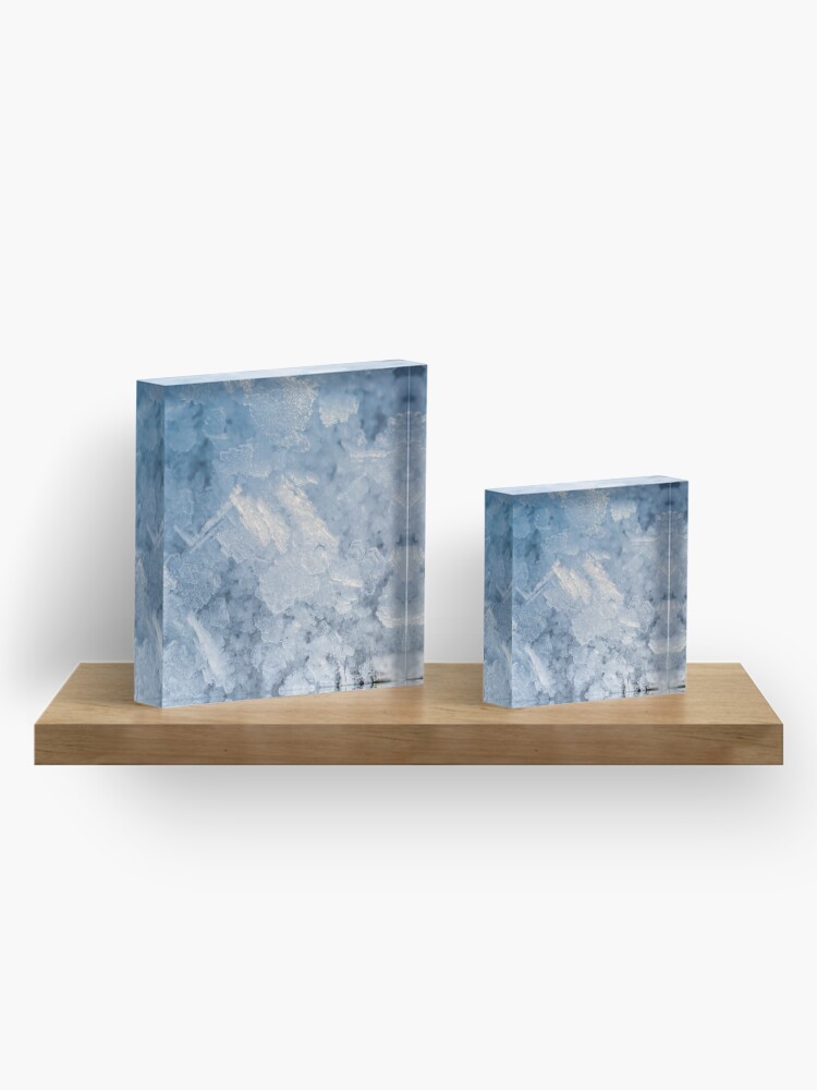 Alternate view of Ice crystals Acrylic Block