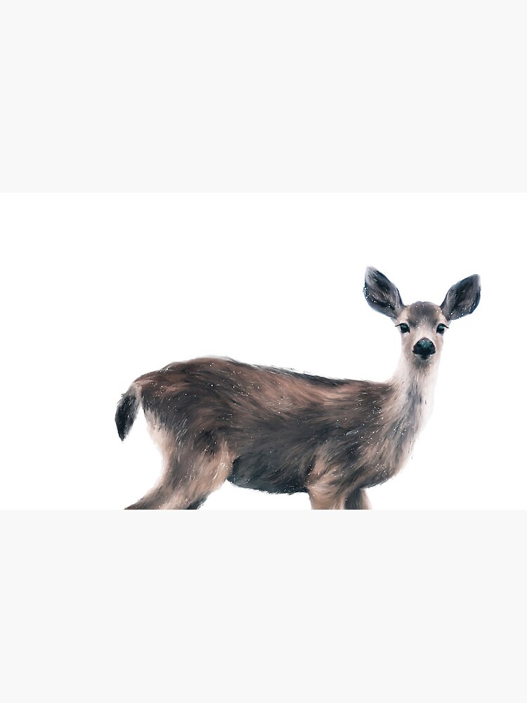 Deer on Slate Blue by AmyHamilton